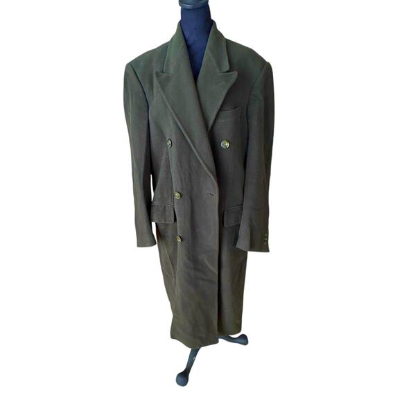Italian Wool Cashmere Overcoat Tailored by Massimo L - Picture 1 of 9